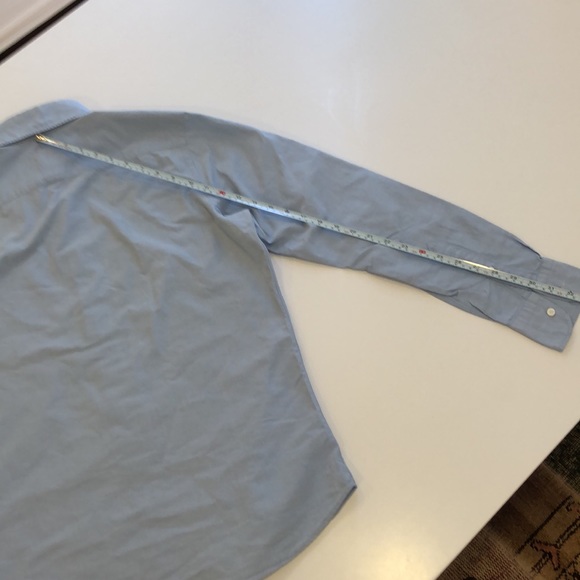 Luxire Mens Dress Shirt, Button Down Collar, Blue, Size Medium - Picture 6 of 6